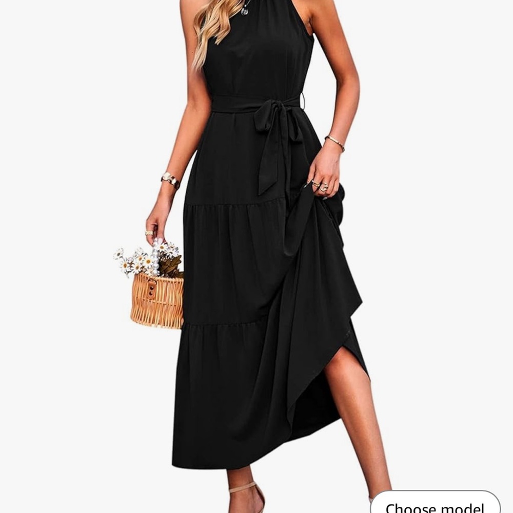 Elegant Black Sleeveless Dress